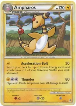Lightly Played Ampharos - 23/95 - Rare Pokemon Call of Legends - Image 1