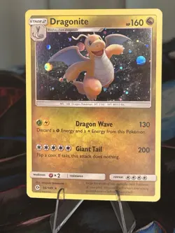Pokemon Card SM Base Set Dragonite 96/149 Cosmos Holo Rare - Image 1