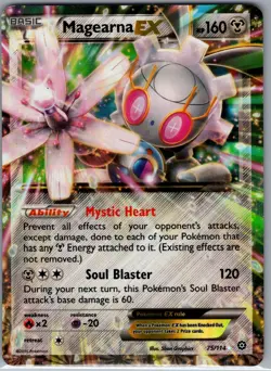 Magearna EX 75/114 XY - Steam Siege - Pokemon Card - LP - Image 1