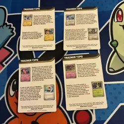 Pokemon TCG Mega Evolution Pitch Black Trainer Tips Art Cards Full Set - Image 2