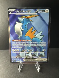 Cobalion ex 103/86 Full Art Double Ultra Rare Pokemon Chaos Rising ME04 NM - Image 1