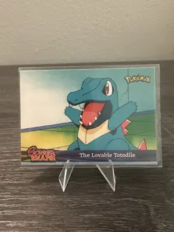 The Lovable Totodile Snap01 Topps Johto Series 1 2001 Pokemon Card - Image 1