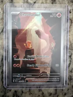 Charmander 168/165 Holo Illustration Rare Scarlet & Violet 151 Pokemon Card - Image 1