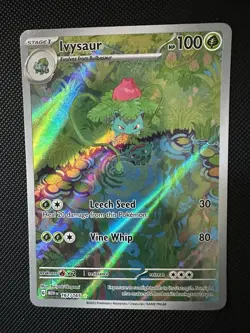 Pokemon TCG Ivysaur Scarlet Violet-151 Holo Card 167/165 IR English - Image 1