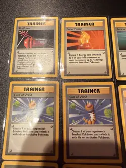 Vintage Pokemon Base Set Trainer Card Lot 12 WOTC - Image 2