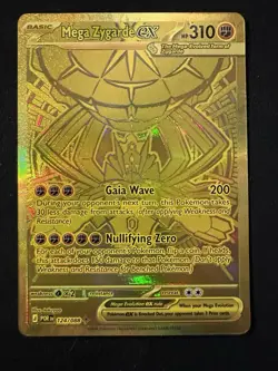 Pokemon Mega Zygarde ex Gold Hyper Rare 124/088 Perfect Order - Image 1