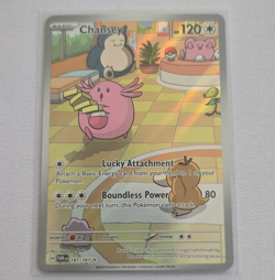 Pokemon TCG Chansey 187/167 Twilight Masquerade IR Full Art Holo English 120 HP - Image 1