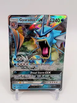 Pokemon TCG Gyarados GX 18/111 Crimson Invasion 2017 Ultra Rare Card NM - Image 1