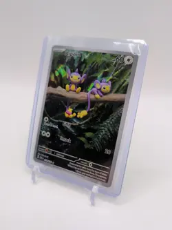 Pokemon Aipom 211/182 SV04 Paradox Rift Illustration Rare Holo 60 HP - Image 4