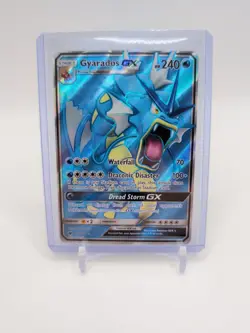 Pokemon Gyarados GX TCG Full Art Holo Card Crimson Invasion 101/111 - Image 5