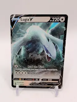 Lugia v 138/195 Silver Tempest Holo Ultra Rare Card NM/M Pokemon TCG - Image 1