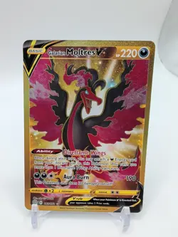 Pokemon TCG Galarian Moltres V Sword & Shield: Brilliant Stars 183/172 Holo Card - Image 1