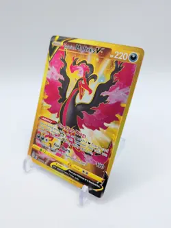 Pokemon TCG Galarian Moltres V Sword & Shield: Brilliant Stars 183/172 Holo Card - Image 2