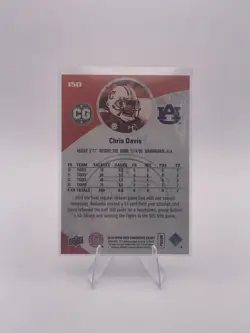 2014 Upper Deck Conference Greats Chris Davis “Kick Six” card #150 Auburn Tigers - Image 2