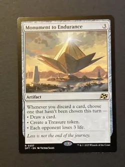 1x Monument to Endurance - Aetherdrift (DFT) Magic the Gathering - Image 1