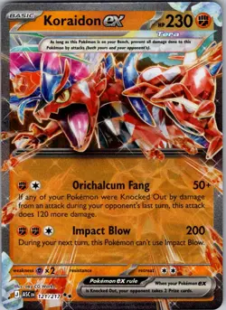 Koraidon ex Holo Double Rare ME: Ascended Heroes 121/217 LP - Image 1