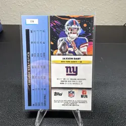 Topps Chrome 2025 Jaxson Dart New York Giants Rookie Card #174 - Image 2