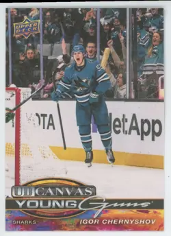 2025-26 UPPER DECK EXTENDED Igor Chernyshov YOUNG GUNS RC CANVAS C-363 - Image 1