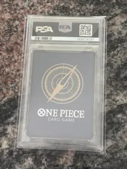 2025 ONE PIECE OP11-A FIST OF DIVINE SPEED TREASURE RARE #015 LUCKY ROUX PSA 10 - Image 2