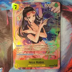 Bandai Nico Robin EB03-055 Anime 25th Collection SR Foil Alt Art 8000 Power - Image 1