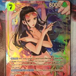 Bandai Nico Robin EB03-055 Anime 25th Collection SR Foil Alt Art 8000 Power - Image 2
