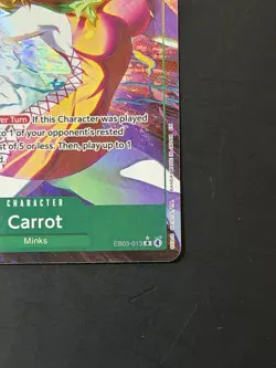 Carrot Alt Art Rare EB03-013 Extra Booster Heroines One Piece English MINT - Image 5