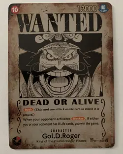 Gol.D.Roger - OP09-118 (SP) (Wanted Poster) - Carrying On His Will - Image 1