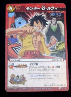One Piece Miracle Battle Carddass Luffy PROMO P OP 01 Bandai 2010 Japanese Card - Image 1