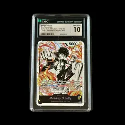 One Piece Slab Monkey D. Luffy ST13-003 Alternate Art Parallel Foil CGC 10 Gem - Image 1