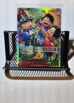 One Piece CCG Ace & Sabo & Luffy (Alternate Art) OP13-007 SR NM/M - Image 2