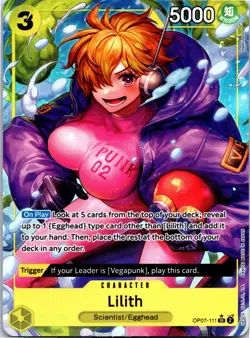 One Piece 500 Years In The Future Lilith OP07-111 Parallel Alternate Alt Art NM - Image 1