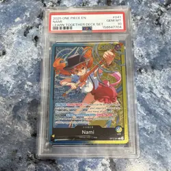 Bandai Nami OP11-041 Learn Together Deck Set Leader Holo Special PSA 10 EN 2025 - Image 1