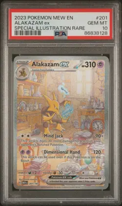 Alakazam ex - Special Illustration Rare 201/165 - S&V 151 - PSA 10 Gem Mint - Image 3
