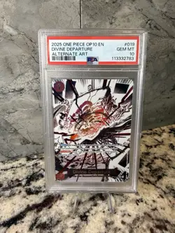 PSA 10 Divine Departure (Parallel) OP10-019 Royal Blood Foil Alt Art - Image 1