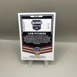 2026 Panini Prizm Stars Stripes Liam Peterson Gold Prizm Auto /10 #143 - Image 2