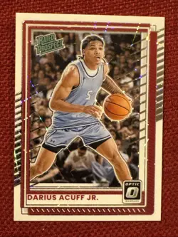 DARIUS ACUFF JR : 2026 Donruss Panini Optic Basketball White Prizm 06/35 SSP 🔥 - Image 1