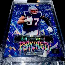 2026 Wild Card Alumination Rob Gronkowski 1/1 Psyched Blue Wave Color Match - Image 1