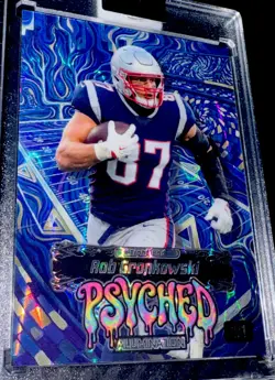 2026 Wild Card Alumination Rob Gronkowski 1/1 Psyched Blue Wave Color Match - Image 2