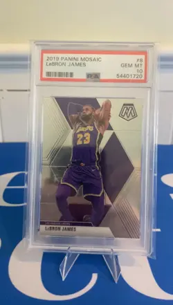 2019 Panini Mosaic #8 LeBron James PSA 10 GEM MINT - Image 1