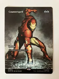 Counterspell ~ Borderless Art ~ Marvel Super Heroes ~ Mtg - Image 1