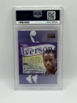 1998-99 Skybox Premium - Allen Iverson That's Jam #10 76ers - PSA 10 Gem Mint - Image 2