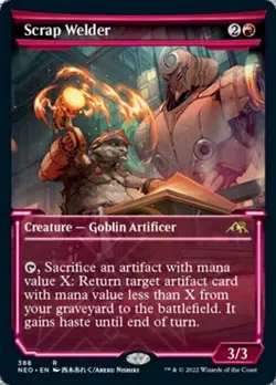 Showcase SCRAP WELDER mtg NM Kamigawa Neon Dynasty Rare - Image 1