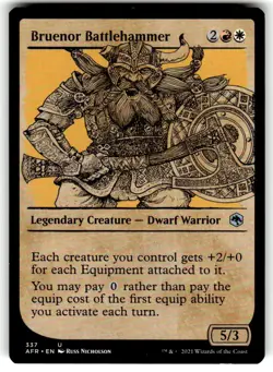 Bruenor Battlehammer (Showcase) 337 Magic: The Gathering NM - Image 1
