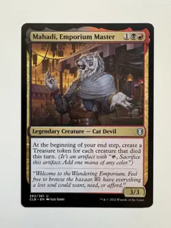 Mahadi Emporium Master MTG Magic the Gathering Card NM Near Mint CLB - Image 1