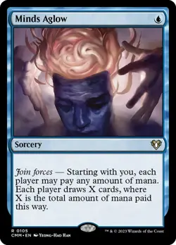 Minds Aglow X1 FOIL-NM/M- Commander Masters - Image 1