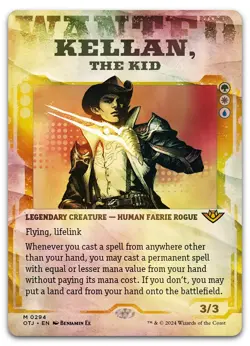 Kellan, the Kid (Showcase) #294 (Foil) (NM) Thunder Junction OTJ Magic MTG - Image 1