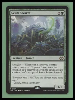 Scute Swarm - Commander: Duskmourn: House of Horror - NM - MTG - Image 1