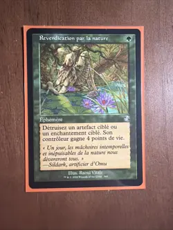 Mtg Nature's Claim Time Spiral Remastered French - Image 1