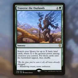 1x Traverse the Outlands MTG Baldur's Gate CLB NM - Image 1