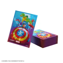 Gamegenic MTG Marvel Super Heroes Premium Art Sleeves - Captain America, Team Le - Image 2